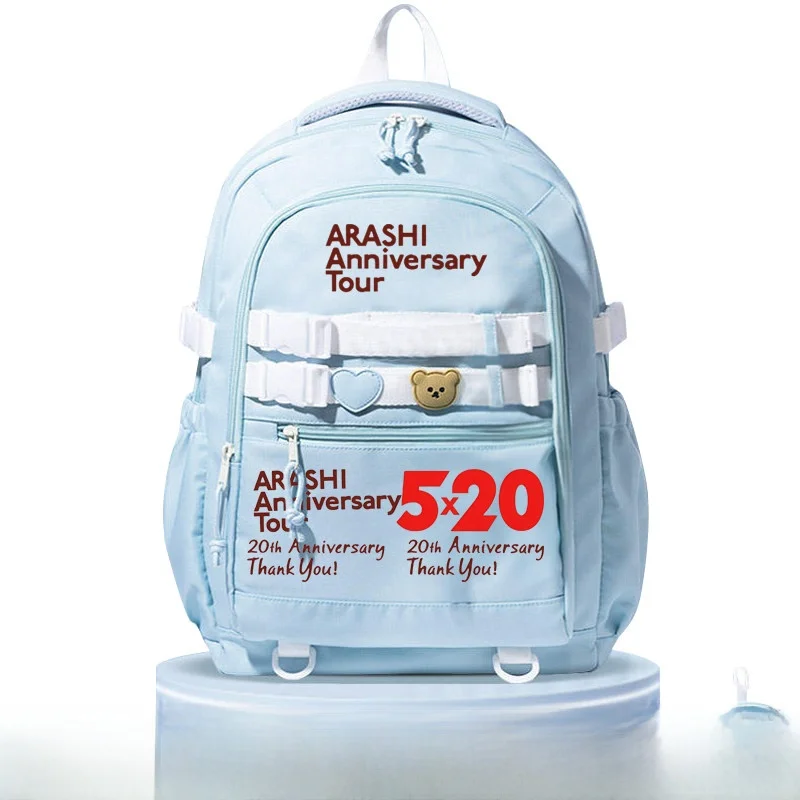 arai-サポートサカライショウ-スクールバッグ-バックパック-ダブルショルダー-漫画スタイル-カジュアル-軽量-防水-青少年学生向け