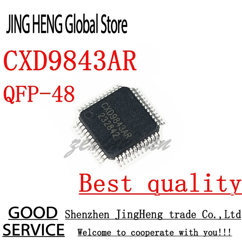 1Pcs CXD9843AR CXD9843A CXD9843 QFP-48 Audio amplifier chip IC