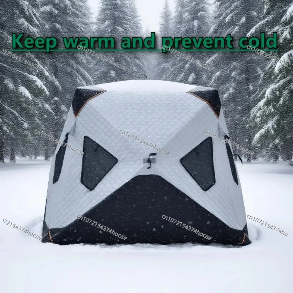 Portable Lightweight Winter Fishing Tent Warm Angler Shelter for Outdoor Camping