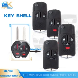 KEYECU 2B /3B /4 Buttons Modified Remote Car Key Case Shell Housing for Mitsubishi Outlander Galant Eclipse Lancer