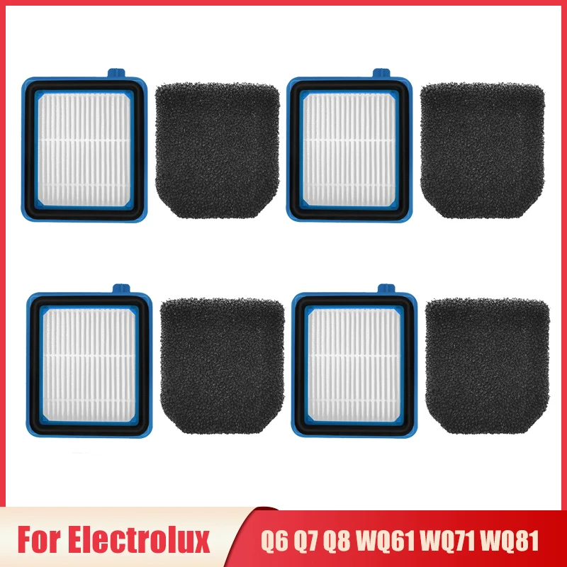 일렉트로룩스 Q6 / Q7 / Q8 / WQ61 / WQ71 / WQ81 / W3N5 핸드 헬드 진공 청소기 Hepa 필터 교체 필터, 부품 Hepa