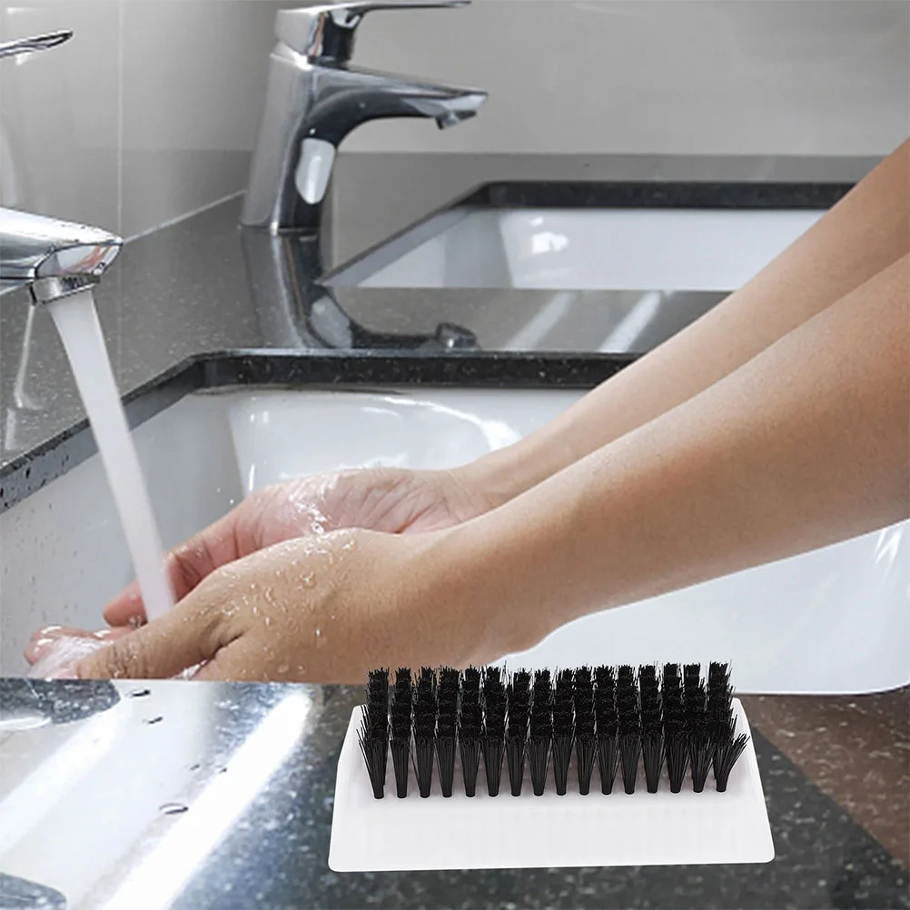 

2pcs Nail Brush Portable Double-Sided Soft Bristle Cleaning Tool For Home Salon Use Hand Scrub Daily Wear-Resistant Fingernail