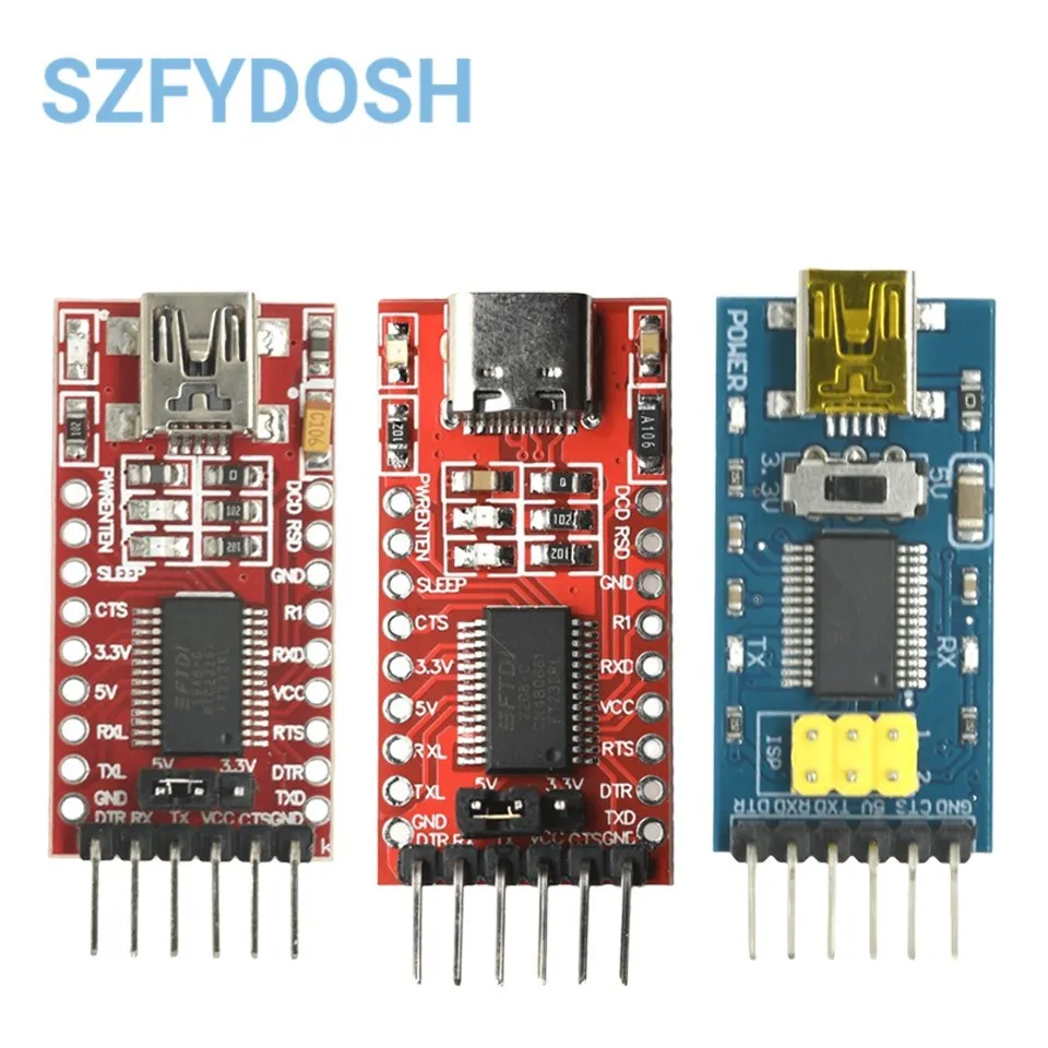 FT232RL FTDI USB 3.3V 5.5V do TTL moduł adaptera szeregowego FT232 Mini USB na TTL 232