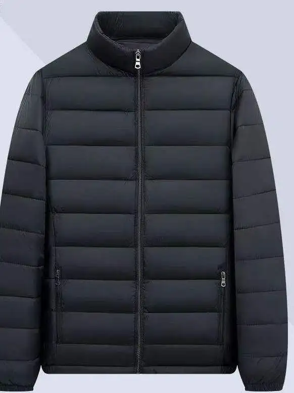 

Men's Ultra-Thin Short down Cotton Jacket Lightweight Big Size Trendy Knot Element Regular Thickness Spring Season