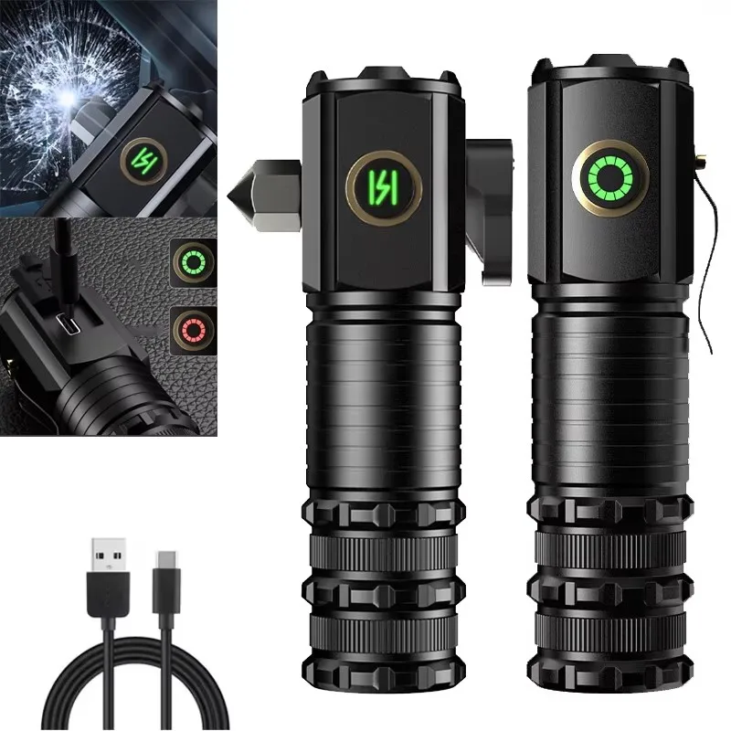 

Мощный мини-светодиодный фонарик 2000LM, яркий брелок, USB перезаряжаемый с хвостовым магнитом, фонарик для кемпинга, вспышки