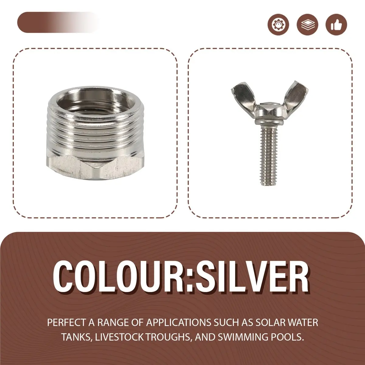 （SAME DAY）Float Valve,1/2 Inch to 3/4 Inch Water Float Valve,304 Stainless Steel Fully Automatic Water Level Control Float Valve
