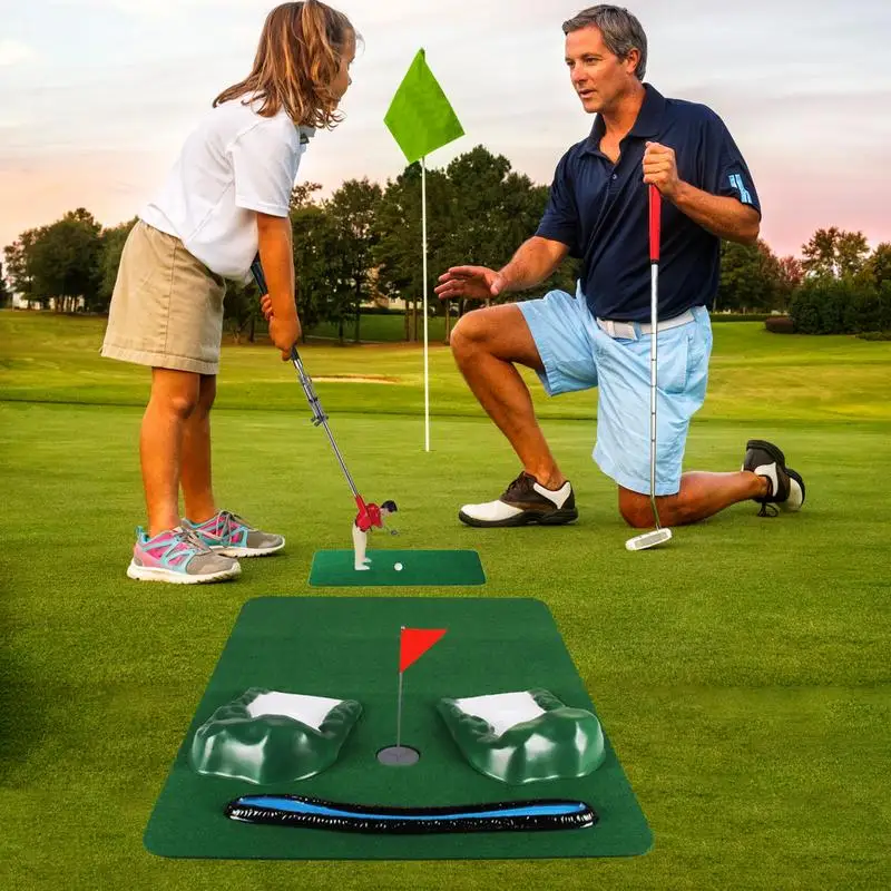 Ensemble de pratique de mini-golf professionnel, jeu de golf, réaliste, drôle, sûr, cadeau de vacances