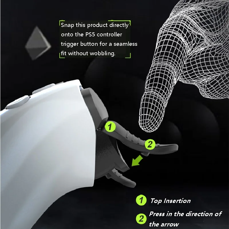 جديد لوحدة تحكم PS5 2.0 مفاتيح تمديد عصا التحكم L2 R2 تمديد مفاتيح ل P5 غمبد الزناد مفاتيح تمديد عدم الانزلاق