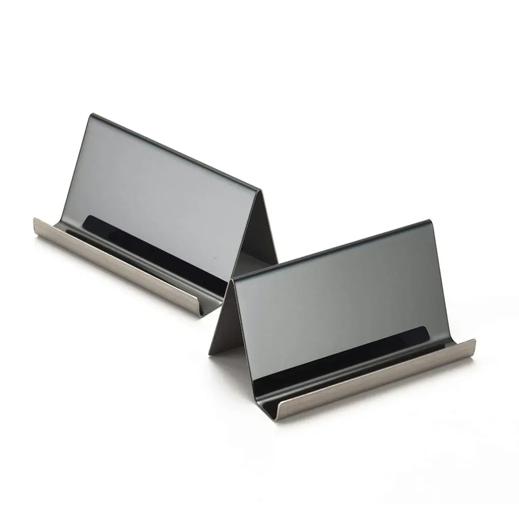 

Stainless Steel Business Card Holder For Desk Office Visiting Cards Collection Organizer For ID Cards