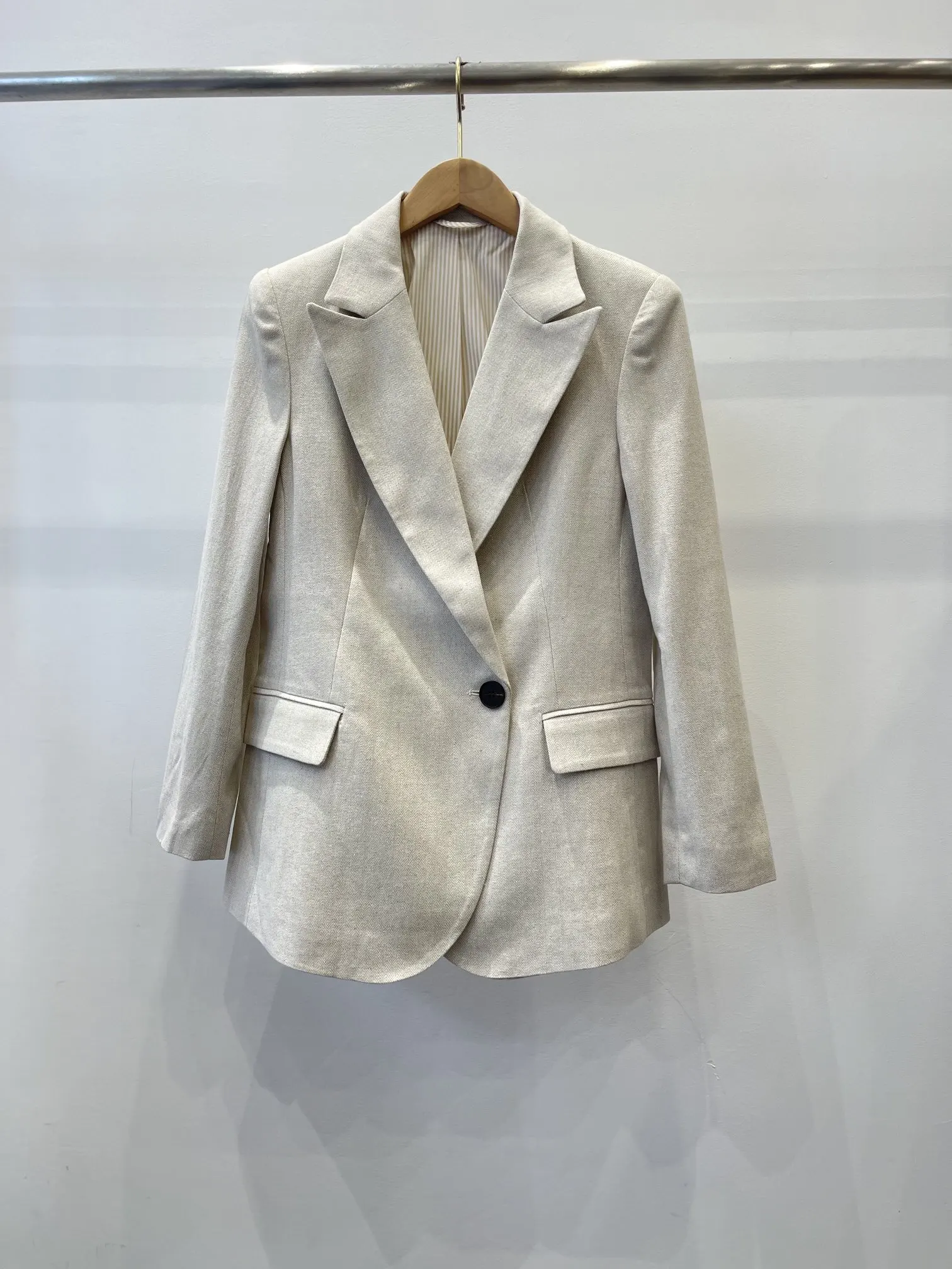 

2024 Women's Clothing Button lapel blazer Spring Summer New 325