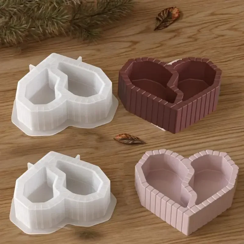 

2 шт. 2026 Высококачественная силиконовая форма в виде сердца для изготовления украшений, подносов для хранения, поделок и домашнего декора