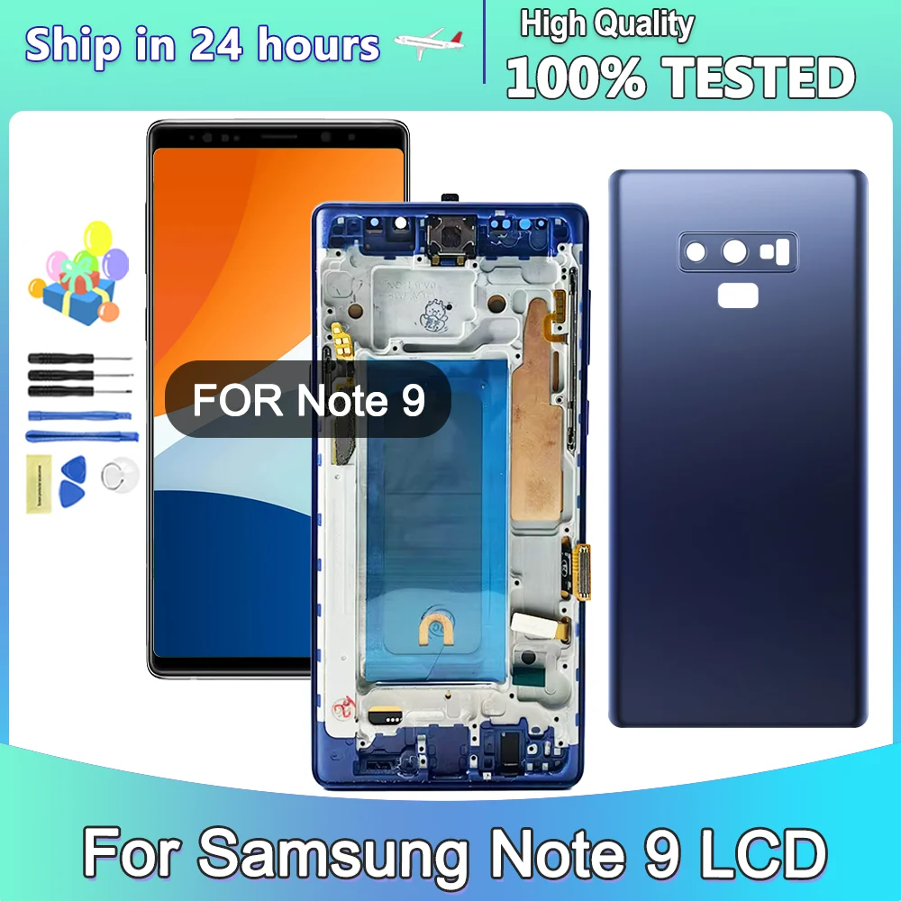 

TFT LCD Screen For Samsung Galaxy Note9 N960F N960U LCD Display Digital Touch Screen With Frame for Samsung Note 9 Department