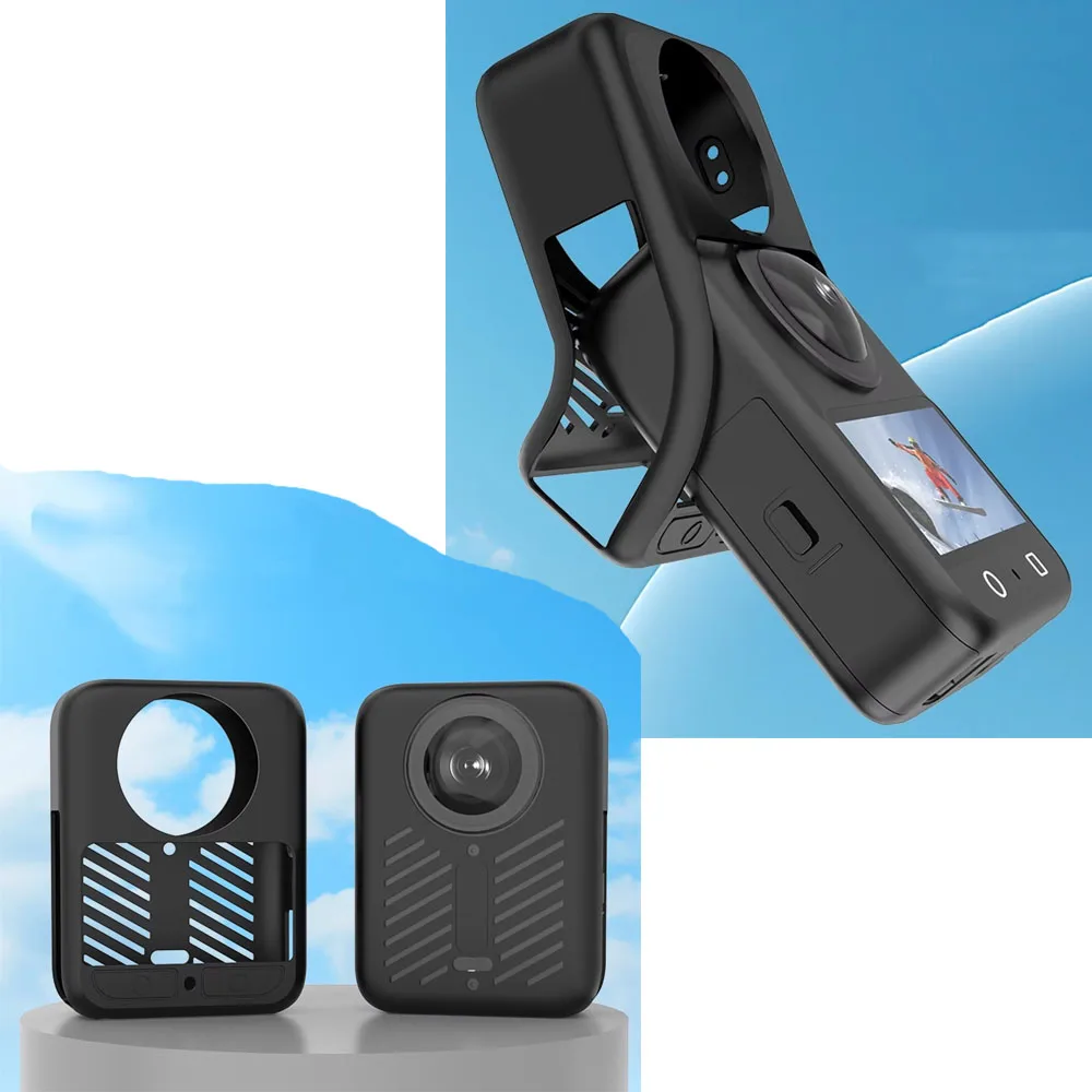 

Camera Heat Protection Cover for DJI OSMO 360 Silicone Dustproof and Dirt-proof Camera Accessories Black