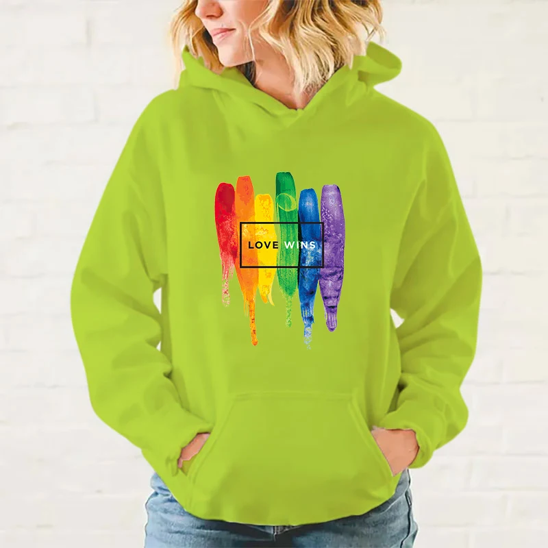 y2k hoodies Lgbt Love Wins Printed Hoodies Men/Women Sweatshirts Casual Hoodie Personality Pullover