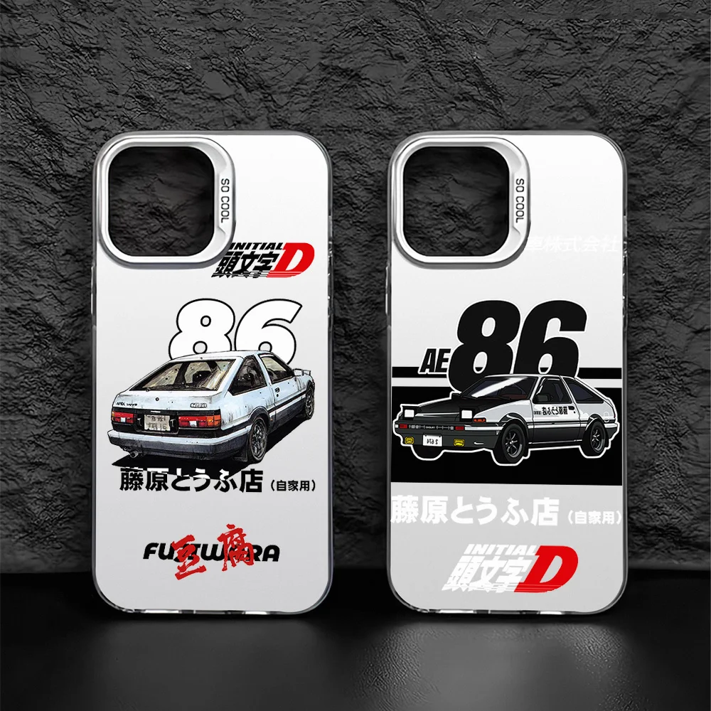 Initial D AE86 Phone Case for iPhone 12 11 13 14 15 16 Max Pro Plus Laser Cover