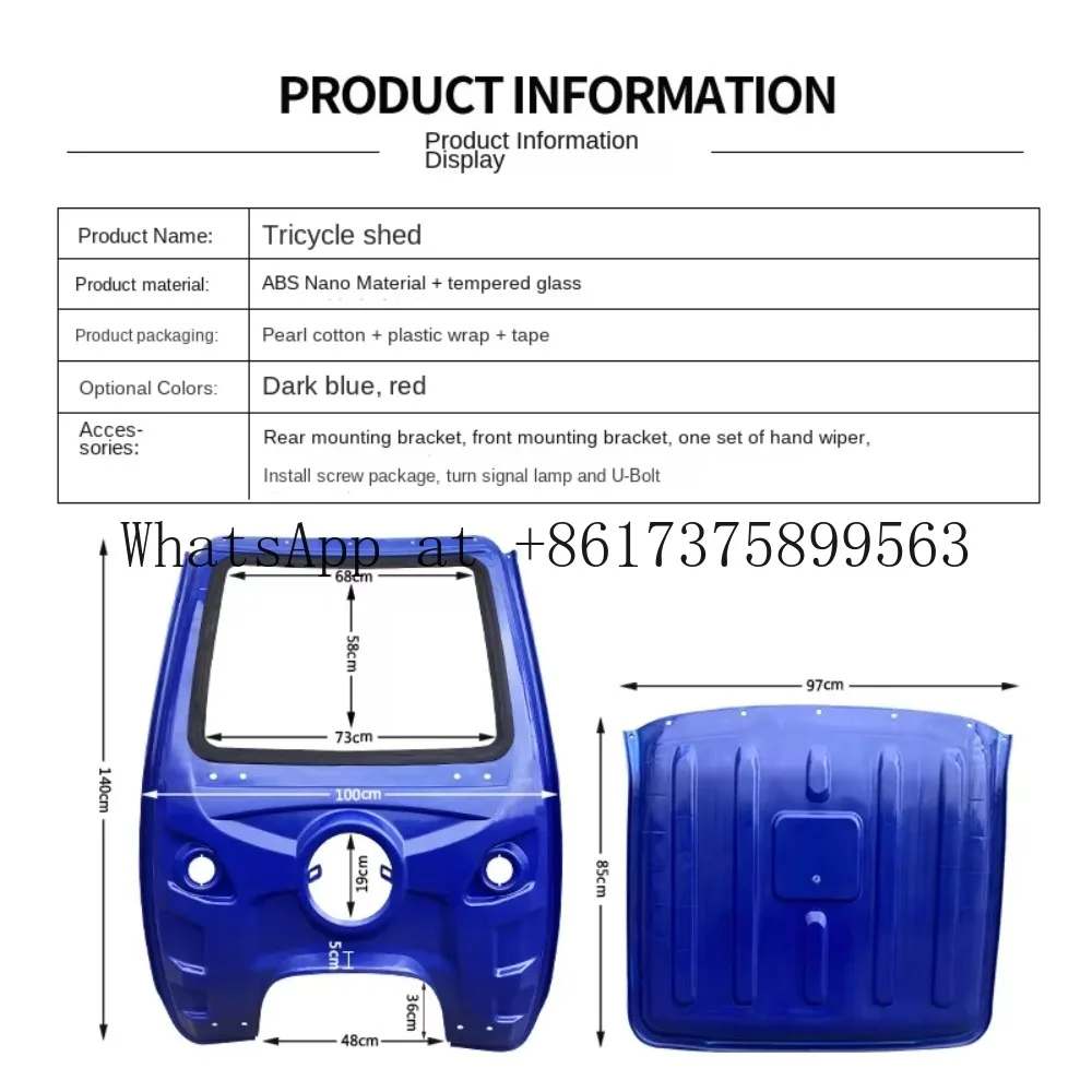 New Trend  Tricycle Accessories Plastic Front Face for Replacement