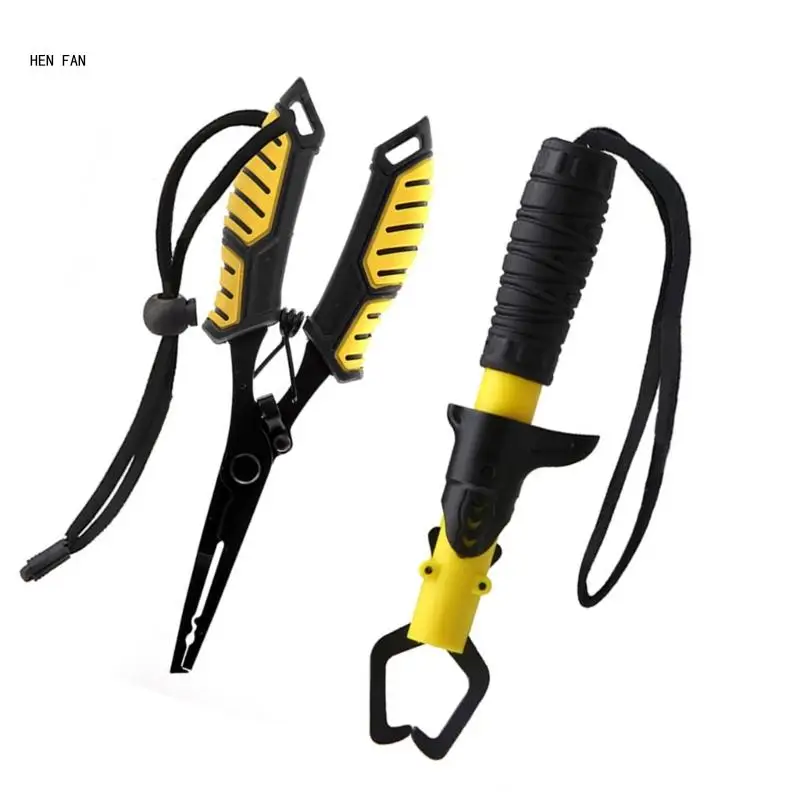 Fish Lip with Handle Lanyard Mutifunction Line Cutter Hook Remover M89D