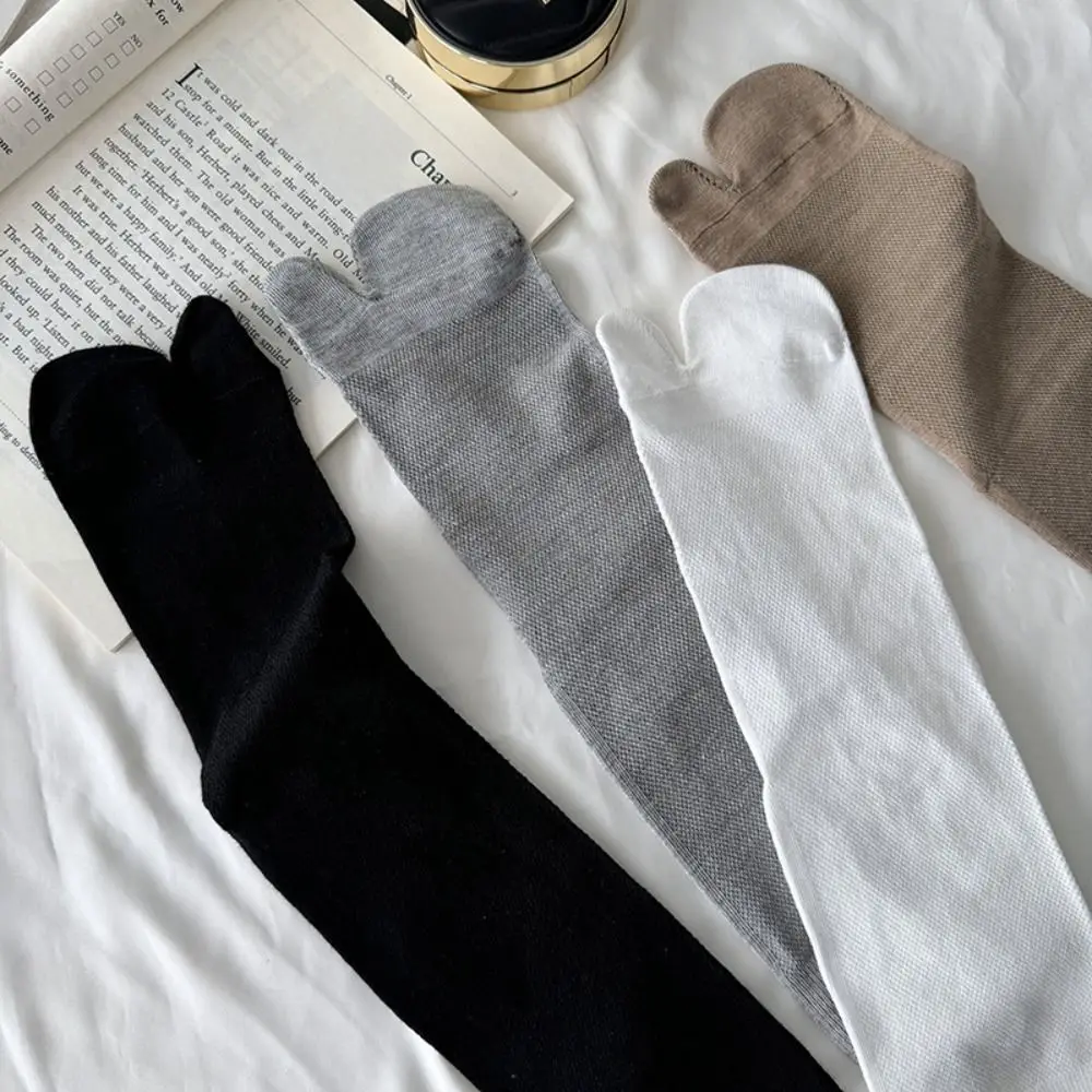 

Fashion Thin Mid Calf Stockings JK Hosiery Two Toe Socks Breathable Split Toe Tube Socks Streetwear