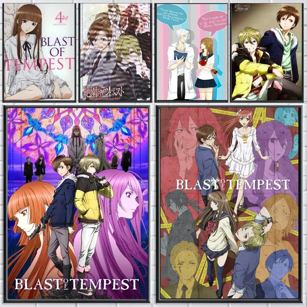 anime B-Blast Of Tempest-T Poster Peel and Stick Wall Art for Cafe Office Bar and Home Decoration
