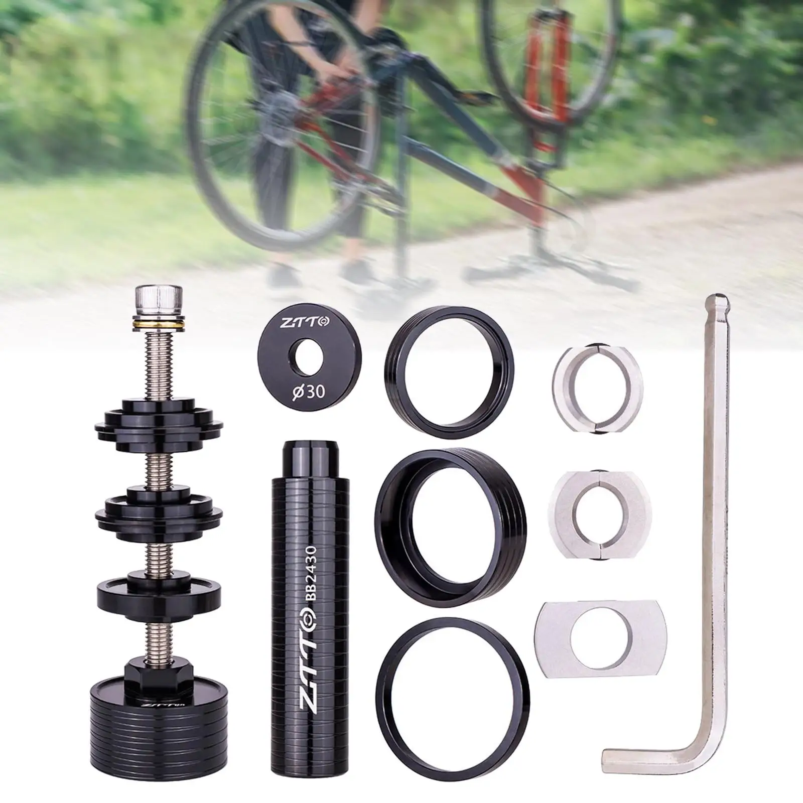 

Bicycle Bottom Bracket Install Removal Tool, Press Fit Bearing Tools, Installation Bike Bottom Bracket Remover for PF30