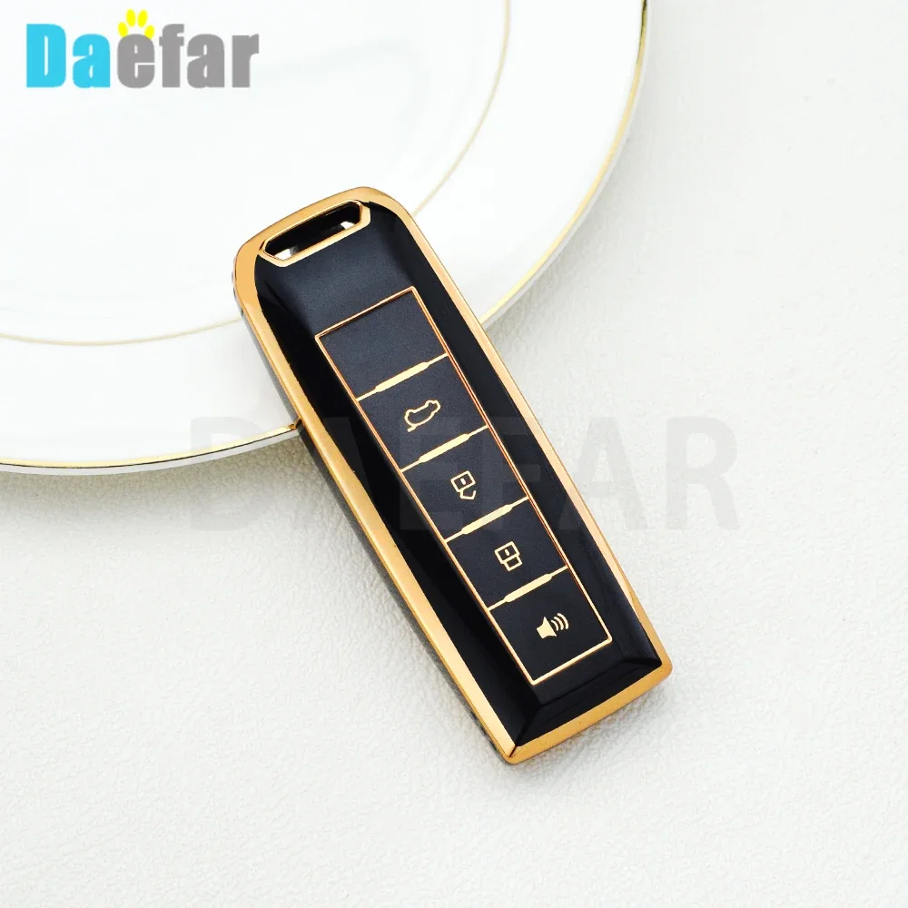 TPU Car Key Case Cover for Great Wall WEY VV7 A1 A3 A4 A5 A7 A8 Coffee 01 Coffee 02 Tank 300 VV5 VV6 2023 Car Remote Key Fob