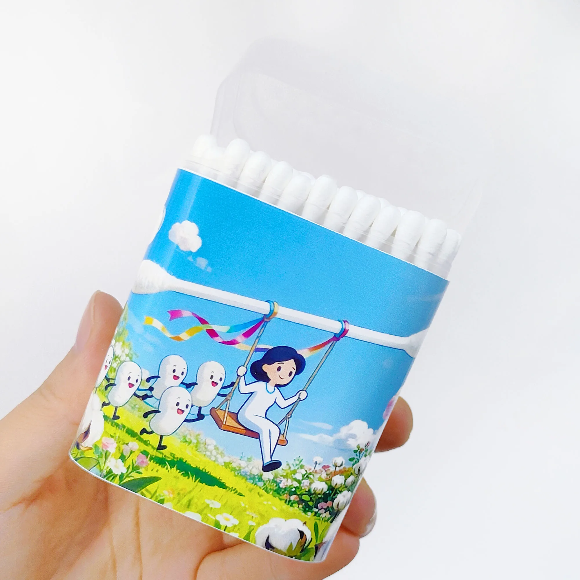 100 Stück/300 Stück Wattestäbchen mit Muttertagsmotiv, doppelseitige multifunktionale Wattestäbchen, Happy Mother's Day, Weihnachtsgeschenk.