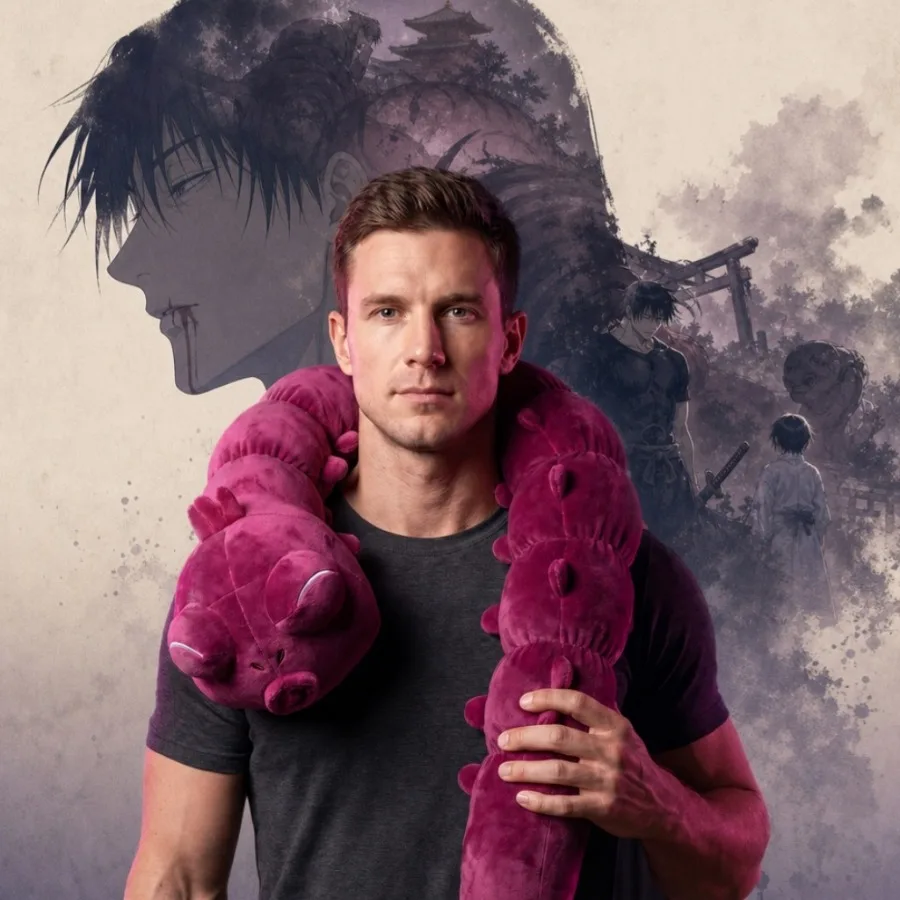 43 Zoll Jujutsu Kaisen Toji Fushiguro Fluch-Plüschtier Ushou Kissen Anime Cosplay Requisite Stoffkissen Sofa Dekoration Sammlung