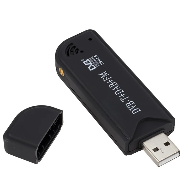 【خفض السعر!】جهاز استقبال DVB-T رقمي USB2.0 عالي الجودة SDR+DAB+FM TV Tuner SDR TV Stick RTL2832U+ FC0012