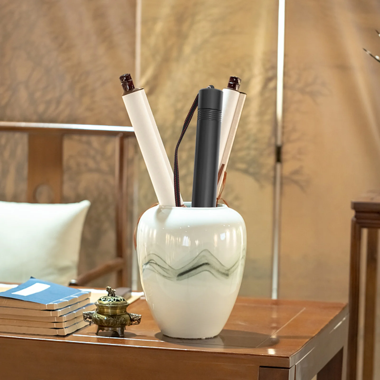 1Pcs Telescopic Scroll Holder Premium Plastic Rotary Chart Tube for Storing Drawings Posters Art Papers Portable Compact Easy to