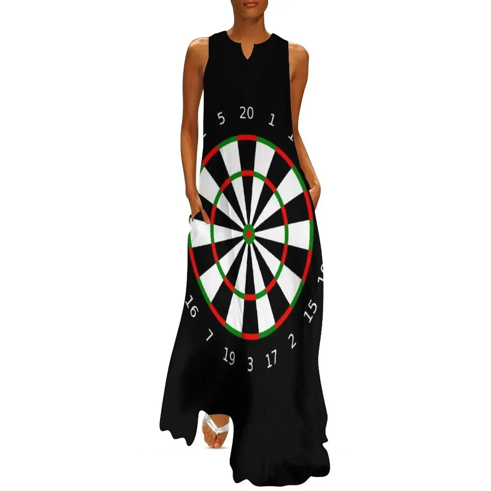 

dart board black Long Dress long dresses for women dresses for woman 2025 Clothing female Women's summer skirt Dress