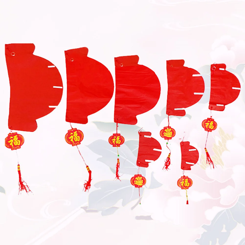 

20Pcs Honeycomb Paper Lanterns Red Hanging Balls for Wedding Birthday Party Valentine New Year Carnival Decorative Party Favors
