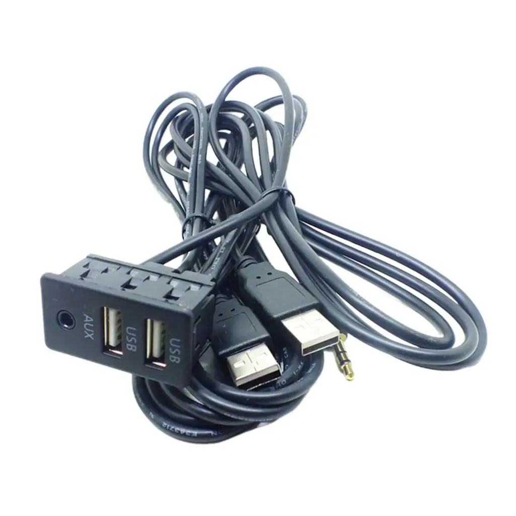 

1.5 m universal AUX + audio extension cables for the dashboard