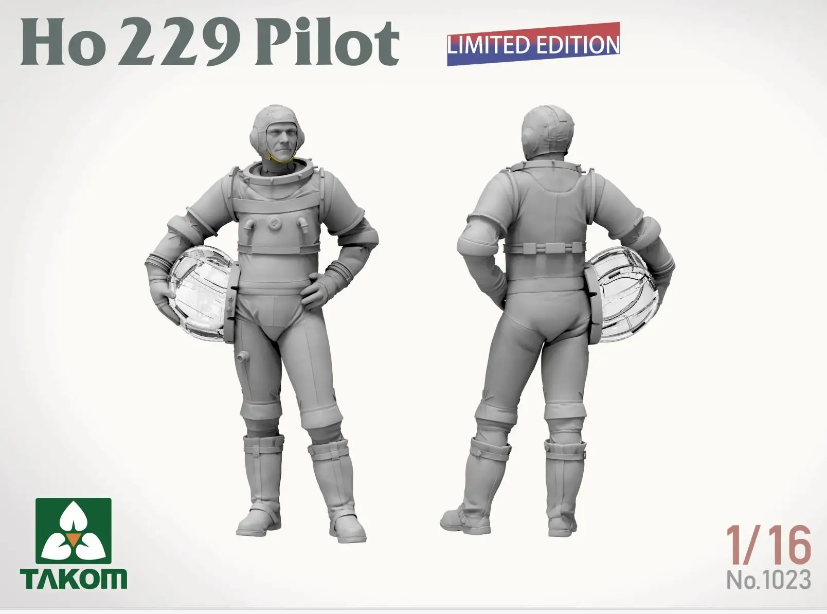 TAKOM 1023 1/16 Horten Ho229 Pilot (editie GEEN DOOS) model