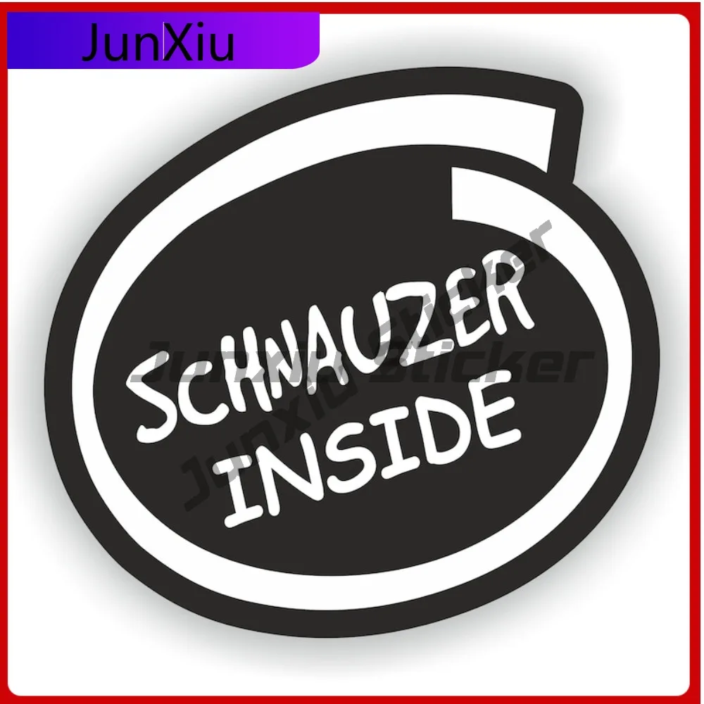 

Schnauzer Dog Inside Decals Custom Sticker Bumper Motorcycle Stickers Camping Car Decoration Decal For Cars Funny Decoration Pvc