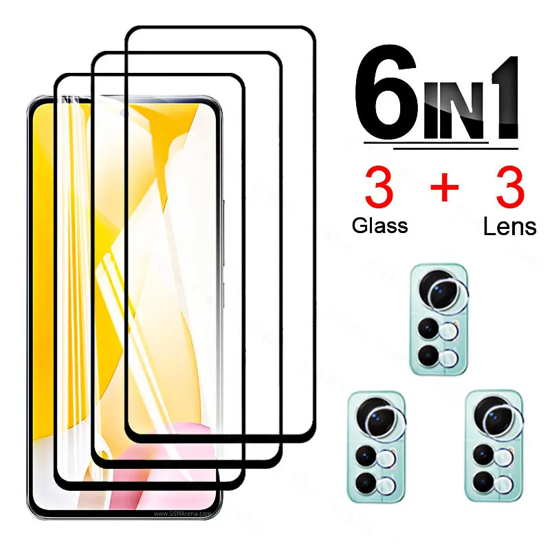 For Xiaomi 12 Lite Glass Screen Protectors Film Tempered Glass Camera Lens Film Xiao Mi 12 Lite Light 12lite 2203129G 6.55