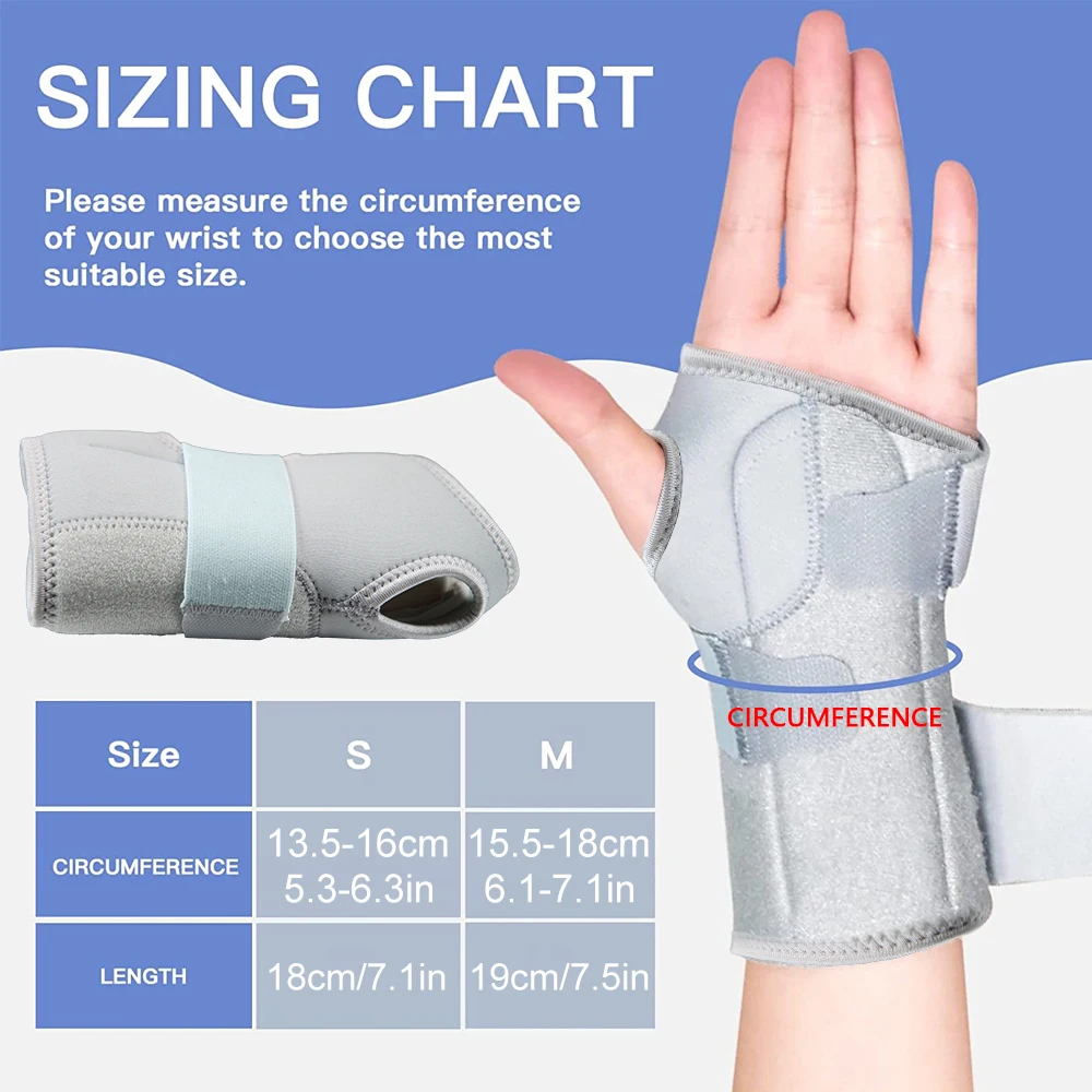 1PCS Wrist Brace Carpal Tunnel Support Pain Relief Women Men Adjustable Wrist Guard Fit Right Left Hand for Arthritis Tendonitis