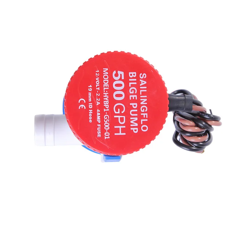 12V DC 500GPH Small Boat Water Pumps Submersible Marine Bilge Pump