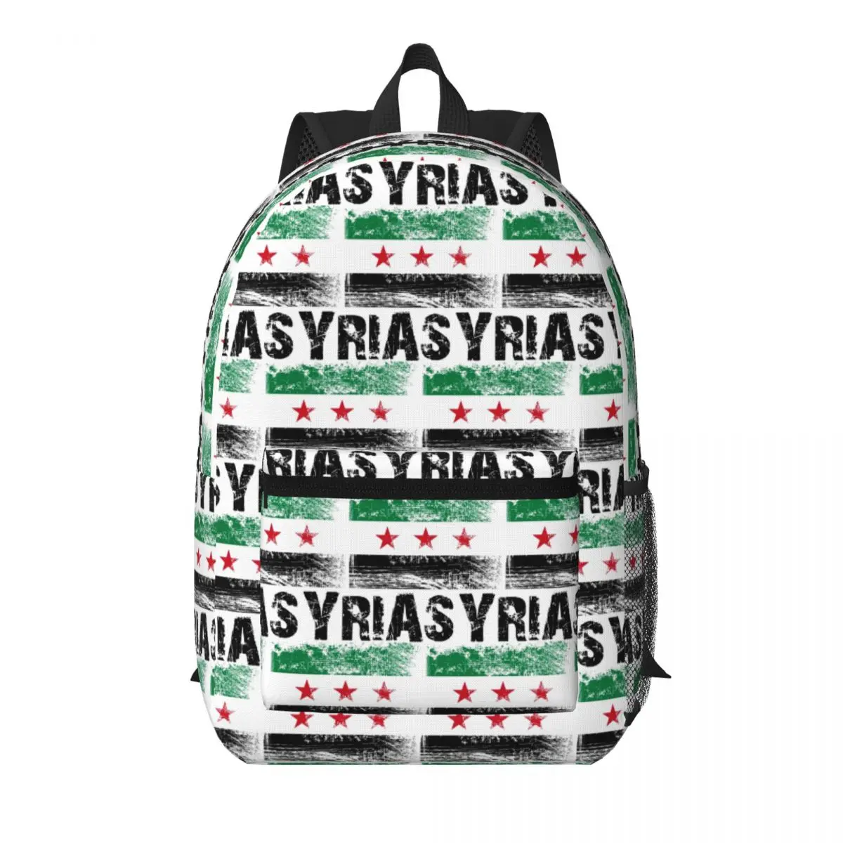 

Free Syria Flag Student Backpack School Bag Hiking Travel Daypack for Men Women Bookbag Shoulder Bags