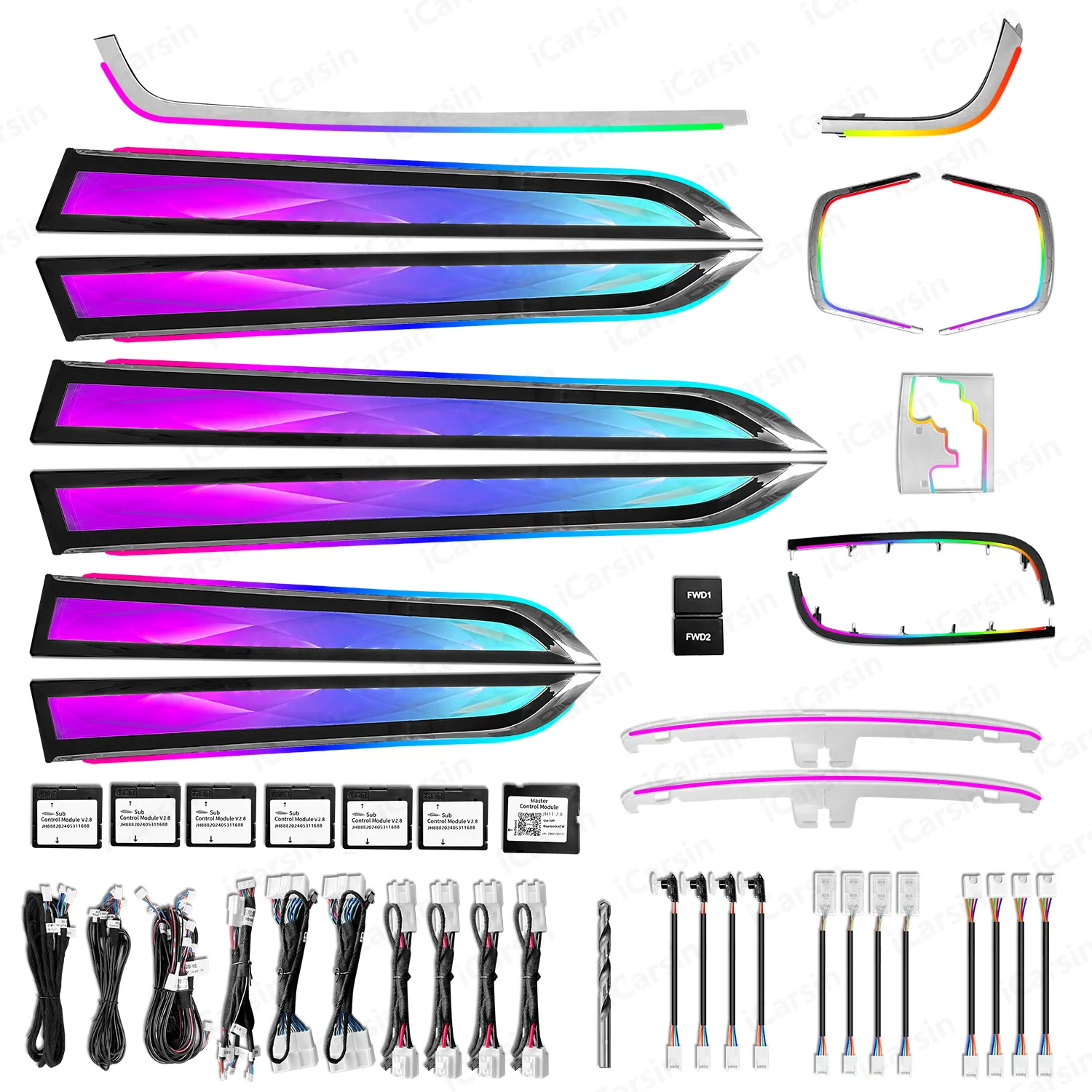 

Icarsin Crystal Dynamic Ambient Light for Alphard Vellfire AH30 30 Series RHD/LHD Interior LED Lighting Upgrade