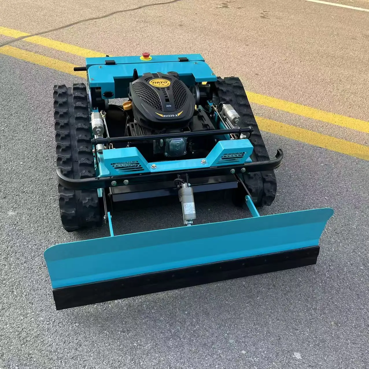 

ZNW-500 All New Upgraded Mini Tracked Remote Lawn Mower With Snow Shovel Attachment 500W Brushless Motor All Terrain Agricultura