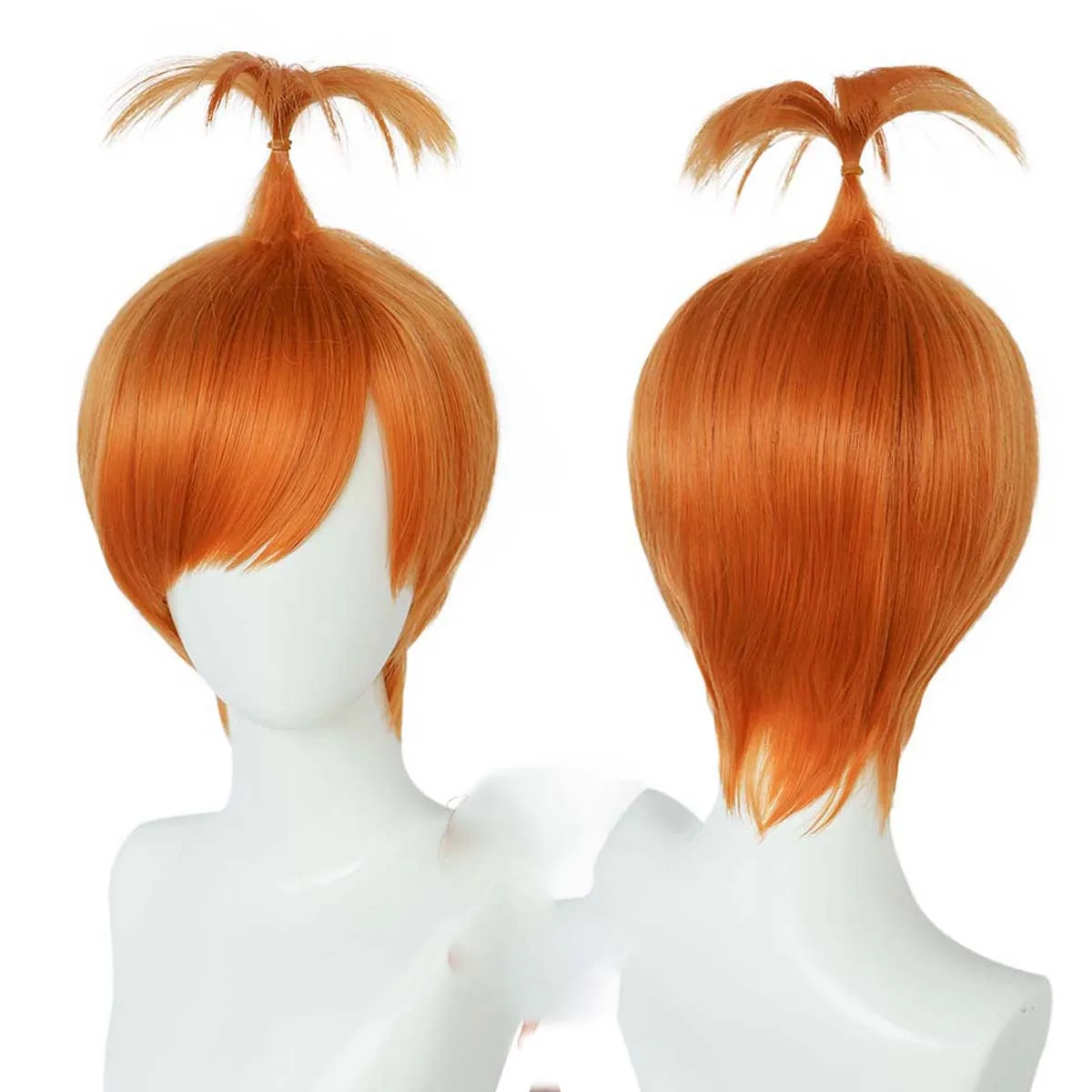 

Хэллоуин Человек Аниме Cos Косплей Тревога Короткий Оранжевый Парик Из Синтетических Волос