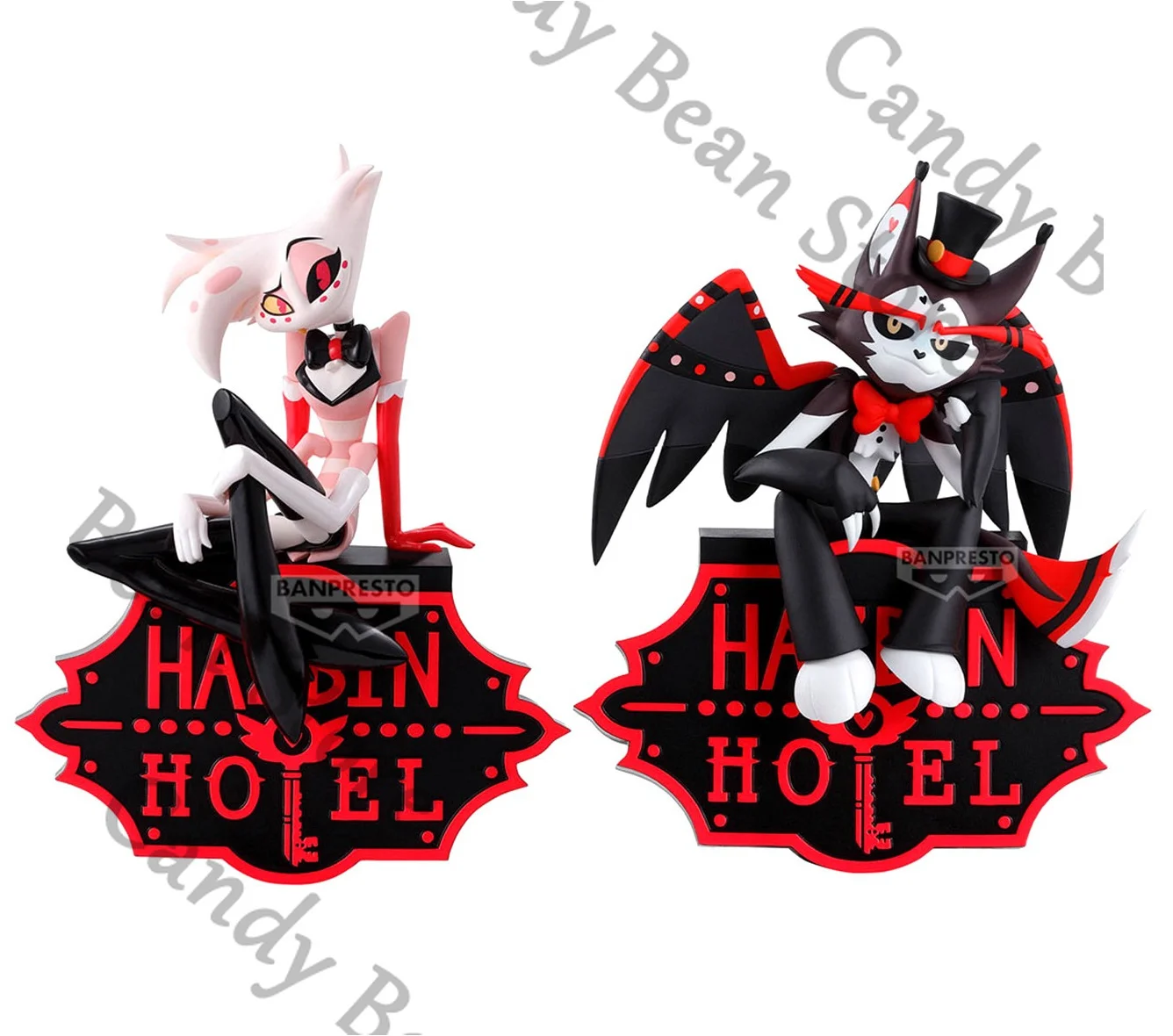 Genuine Anime Hazbin Hotel Angel Dust Alastor Vaggie Charlie Husk Cosplay Figurine Cartoon Garage Kits Model Birthday Adorn Gift