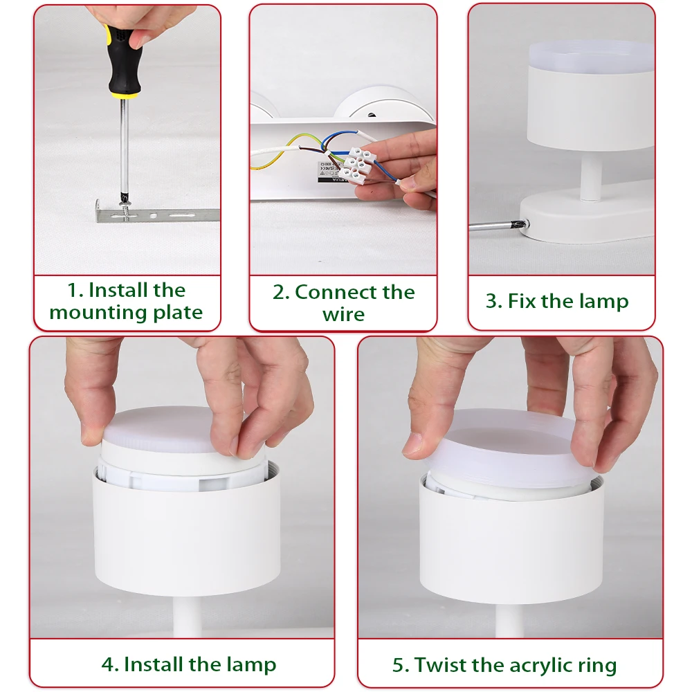 Multi-Head Spotlights Rotatable GX53 Lights Replaceable Bulb Ceiling spotlight for Living Room Kitchen Corridor 110V 220V