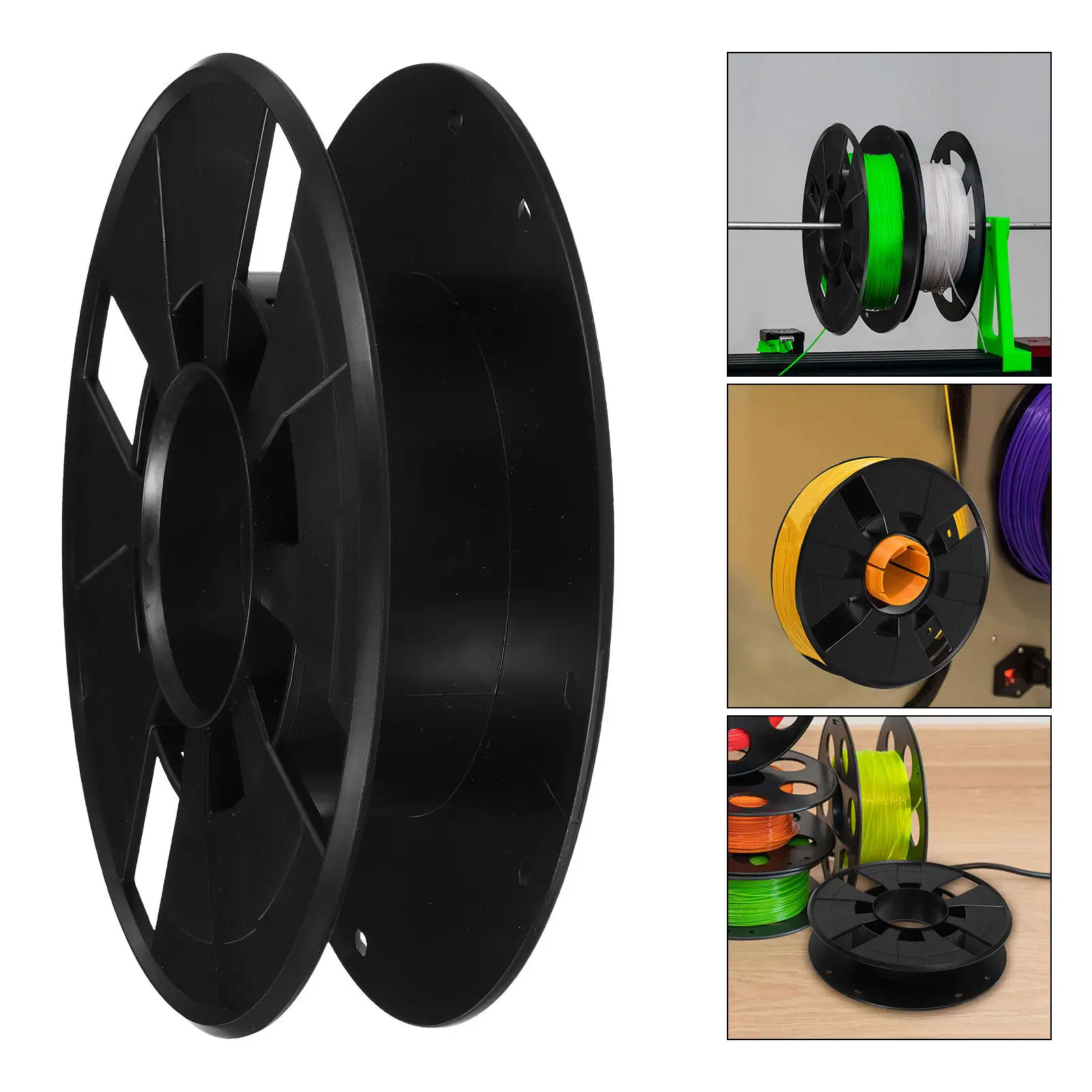 0.25kg Plastic Cable Spool 3D Printing Extension Cord Holder Wire Storage Electric Cord Reel Organizer Cable Reel