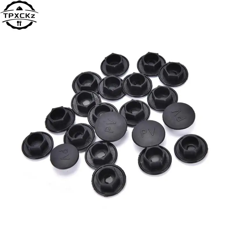 20PCS Black Hex Socket Allen Bolt Screw Nut Hexagon Head Cover Cap Protector Fasteners Screws Covers Caps M5-24