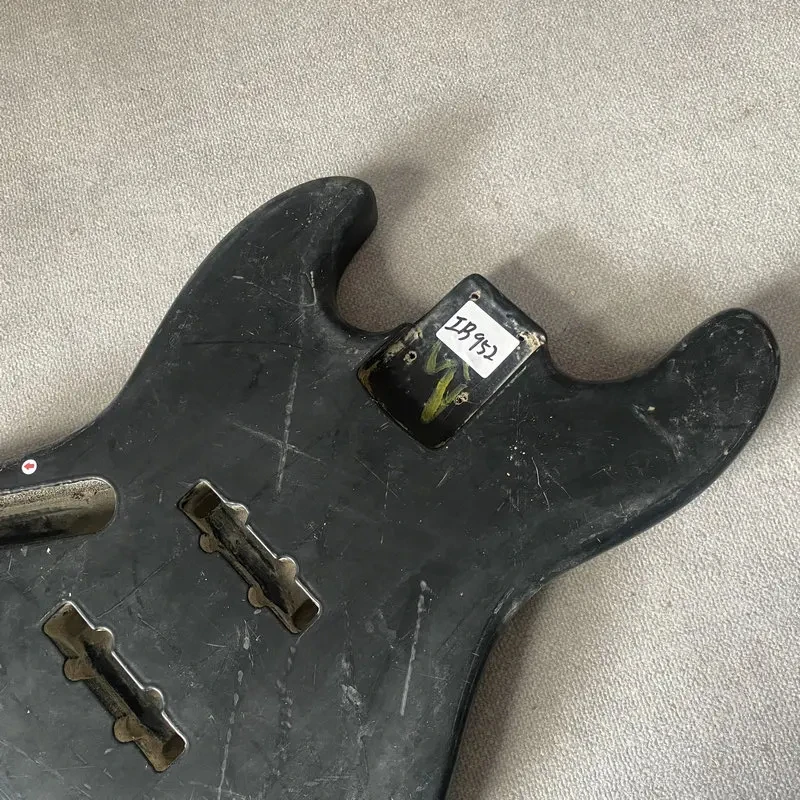 IB952 Black Color Soild Wood 4 String Electric Guitar Bass Body Left Hand JB Pickups Paints Scratches Replace and DIY view 5