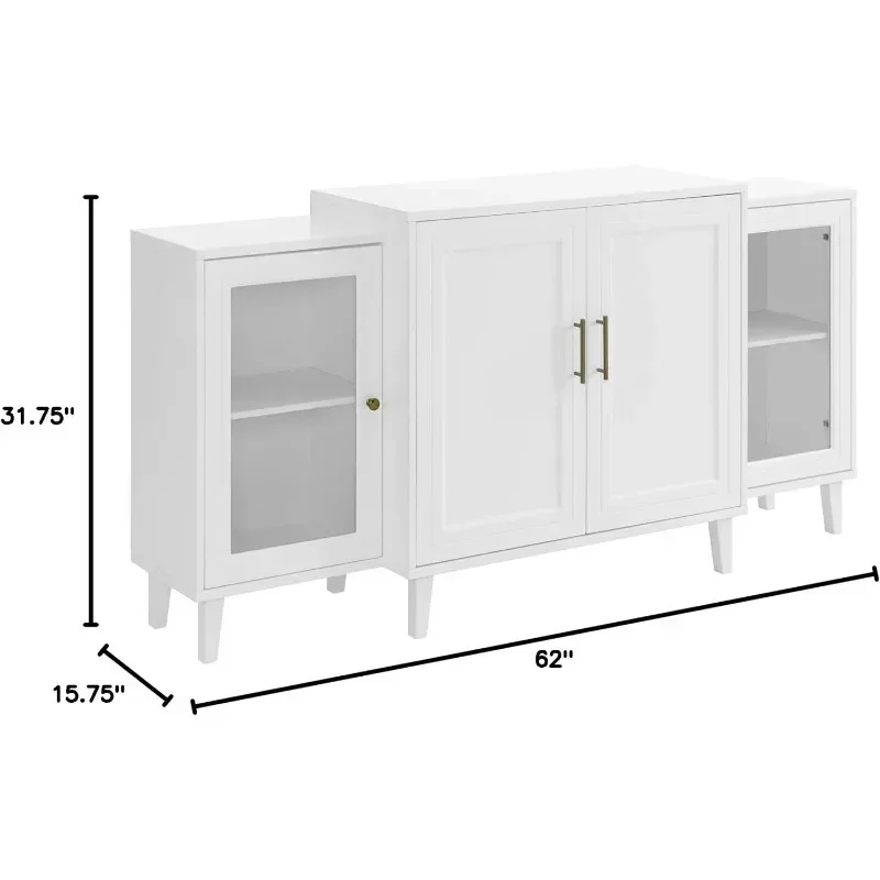 Buffet moderne à plusieurs niveaux pour le rangement, ensembles complets d'armoires de cuisine, meubles de maison