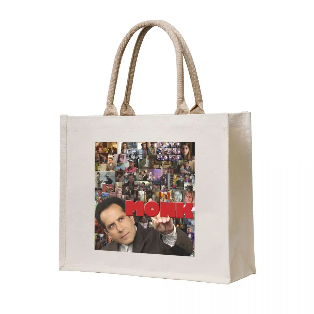 

Adrian Monk Collage Tote Bag tote bag women Women's beach bags Handbags women Canvas