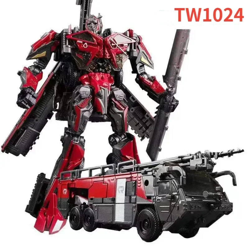 Baiwei Model Transformation TW1024 Sentinel Prime Fire Engine Truck Movie KO Version SS61 Action Figure Robot Toys Gift In Stock