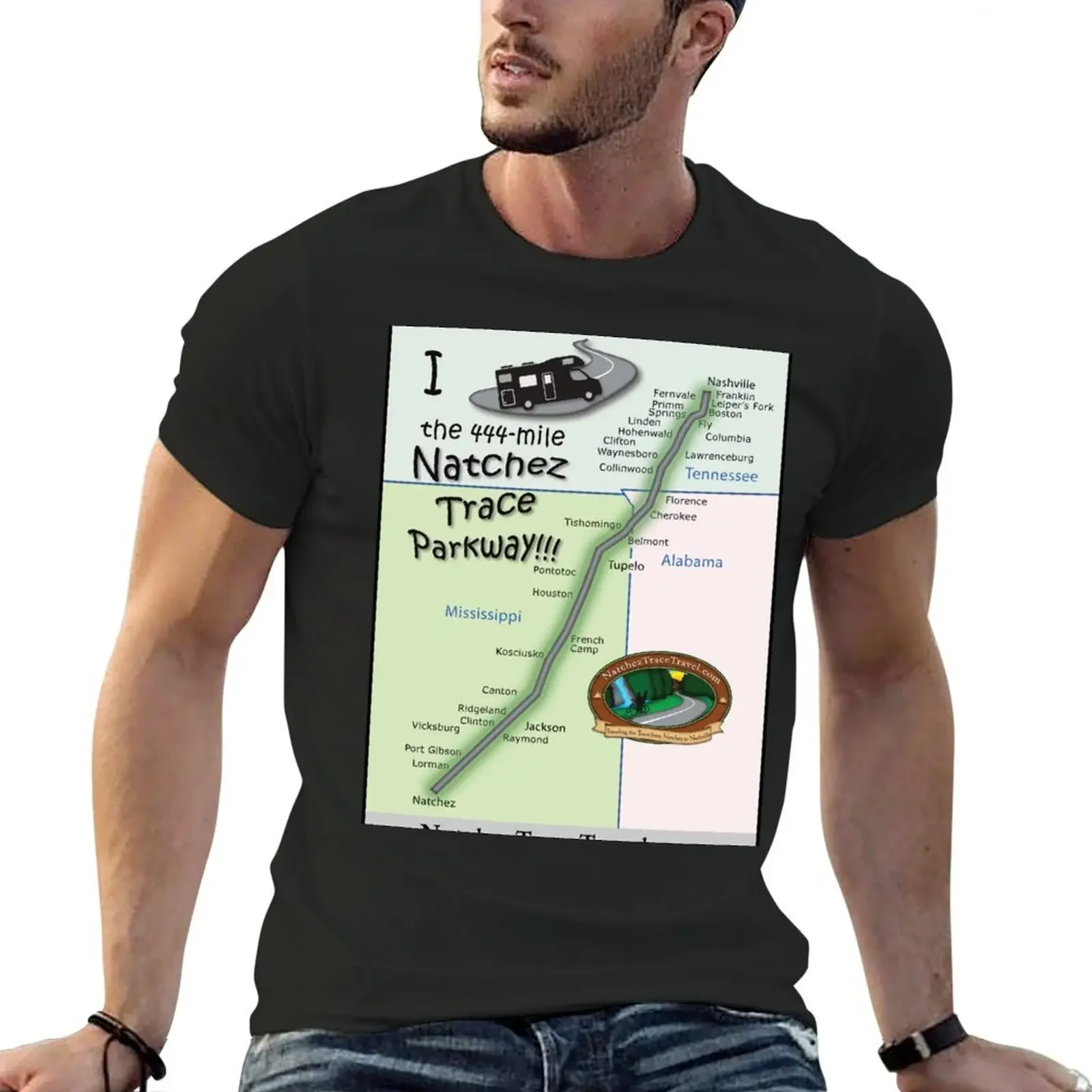 I Drove the Natchez Trace Parkway. T-Shirt custom shirt tops boys animal print mens t shirts pack